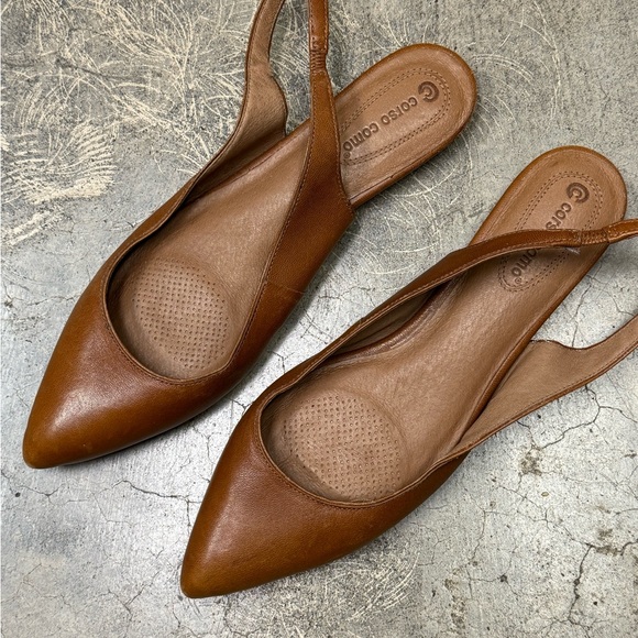 Corso Como Tan Slingback Flats - Picture 3 of 8